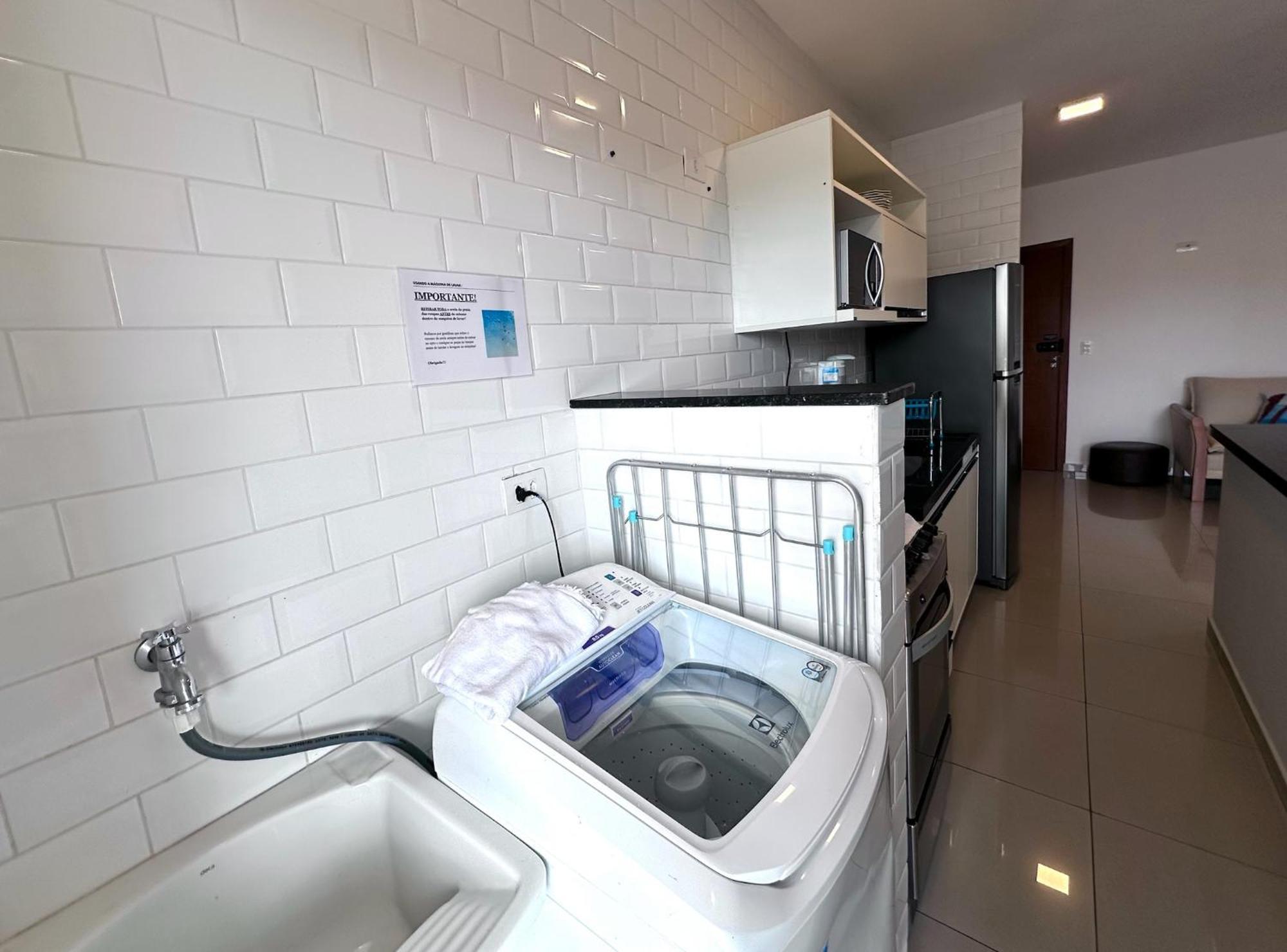 Apto Excelente C/Ar, Varanda Gourmet E Piscina 乌巴图巴 外观 照片